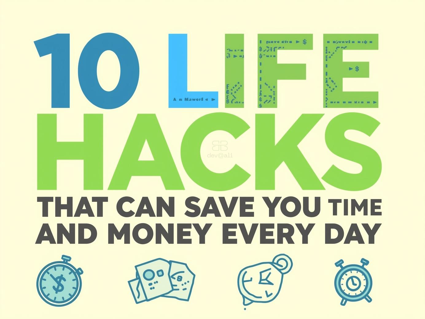 10 Life Hacks That Can Save You Time and Money Every Day